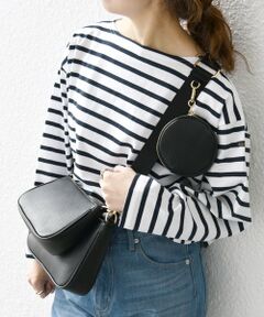 SHIPS / シップス ショルダーバッグ | VELETTO: テープ チェーン マルチWAY トリオ ショルダー バッグ