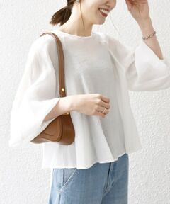 SHIPS / シップス シャツ・ブラウス | SHIPS any:〈洗濯機可能〉楊柳 シアー ボリューム フレア ブラウス