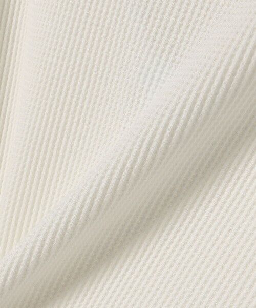 SHIPS / シップス カットソー（半袖以外） | SHIPS any:〈洗濯機可能〉ワッフル  レースアップ ラウンドヘム プルオーバー | 詳細9