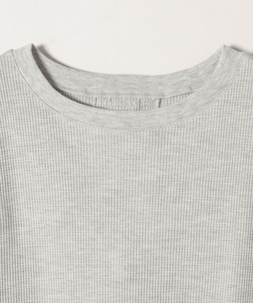 SHIPS / シップス カットソー（半袖以外） | SHIPS any:〈洗濯機可能〉ワッフル  レースアップ ラウンドヘム プルオーバー | 詳細21