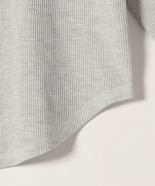 SHIPS / シップス カットソー（半袖以外） | SHIPS any:〈洗濯機可能〉ワッフル  レースアップ ラウンドヘム プルオーバー | 詳細24