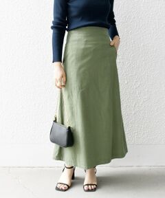 SHIPS / シップス ロング・マキシ丈スカート | SHIPS any:〈洗濯機可能〉オーバーダイ バック レースアップ スカート