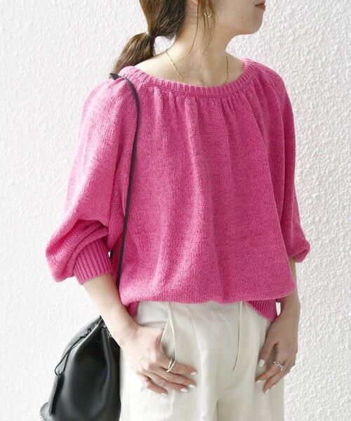 SHIPS / シップス ニット・セーター | SHIPS any:〈手洗い可能〉テープヤーン バックリボン ニット プルオーバー | 詳細17