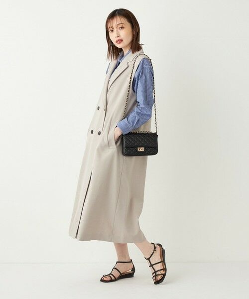 SHIPS for women / シップスウィメン ロング・マキシ丈ワンピース | SHIPS Colors:〈手洗い可能〉2WAY ジレ ワンピース2 | 詳細9