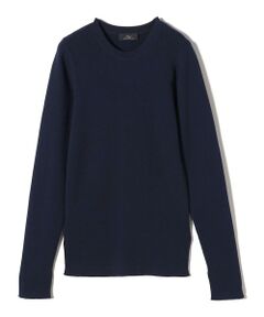 SHIPS Primary Navy Label:〈手洗い可能〉コットン リブ クルーネック プルオーバー