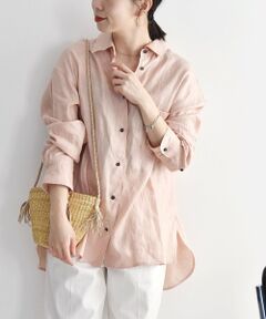 SHIPS / シップス シャツ・ブラウス | quaranciel:〈洗濯機可能〉ヘンプ シアー オーバー シャツ