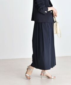 SHIPS / シップス ロング・マキシ丈スカート | quaranciel:〈洗濯機可能〉タイプライター ランダム タック スカート