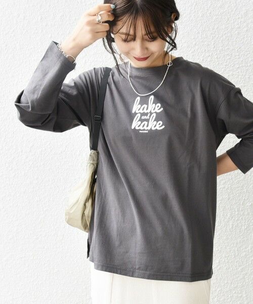 SHIPS for women / シップスウィメン Tシャツ | 【SHIPS any別注】MONMIMI: ロゴ プリント ロンTEE 24SS | 詳細11