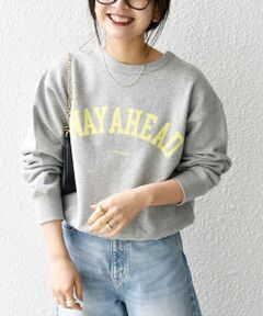 【SHIPS any別注】THE KNiTS:〈洗濯機可能〉カレッジ ロゴ スウェット 24SS