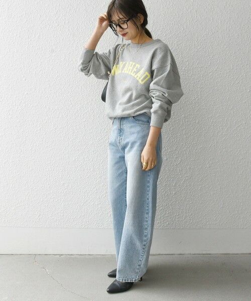SHIPS for women / シップスウィメン スウェット | 【SHIPS any別注】THE KNiTS:〈洗濯機可能〉カレッジ ロゴ スウェット 24SS | 詳細19