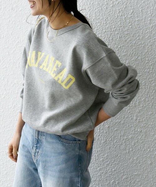 SHIPS for women / シップスウィメン スウェット | 【SHIPS any別注】THE KNiTS:〈洗濯機可能〉カレッジ ロゴ スウェット 24SS | 詳細22