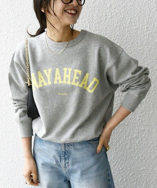 SHIPS for women / シップスウィメン スウェット | 【SHIPS any別注】THE KNiTS:〈洗濯機可能〉カレッジ ロゴ スウェット 24SS | 詳細24