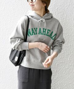 【SHIPS any別注】THE KNiTS:〈洗濯機可能〉カレッジ ロゴ フーディ パーカー 24SS