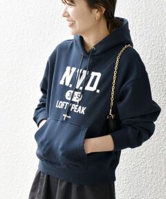 【SHIPS any別注】THE KNiTS:〈洗濯機可能〉カレッジ ロゴ フーディ パーカー 24SS