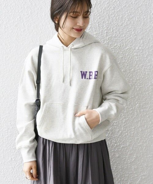 SHIPS for women / シップスウィメン パーカー | 【SHIPS any別注】THE KNiTS:〈洗濯機可能〉カレッジ ロゴ フーディ パーカー 24SS | 詳細6