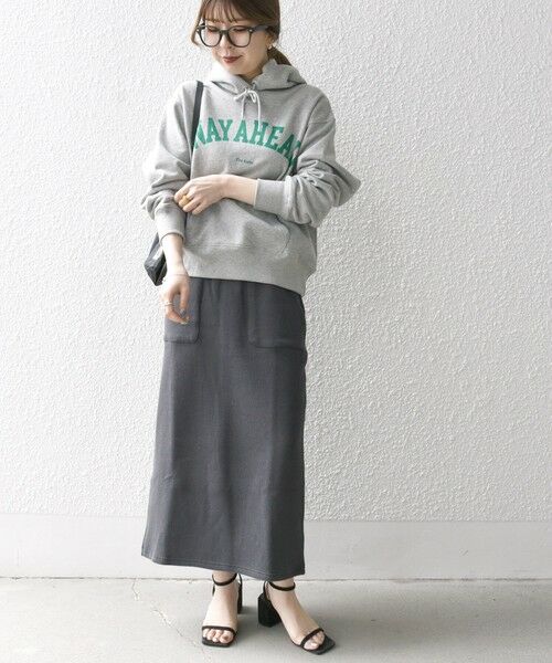 SHIPS for women / シップスウィメン パーカー | 【SHIPS any別注】THE KNiTS:〈洗濯機可能〉カレッジ ロゴ フーディ パーカー 24SS | 詳細15