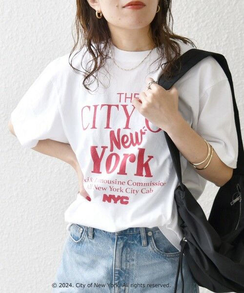 SHIPS for women / シップスウィメン Tシャツ | GOOD ROCK SPEED:〈洗濯機可能〉NYC CITY ロゴ TEE | 詳細6