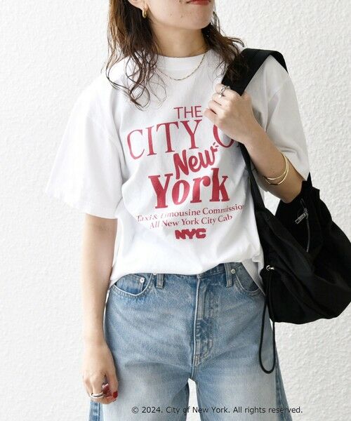 SHIPS for women / シップスウィメン Tシャツ | GOOD ROCK SPEED:〈洗濯機可能〉NYC CITY ロゴ TEE | 詳細7