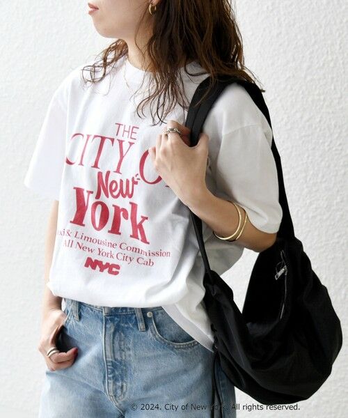 SHIPS for women / シップスウィメン Tシャツ | GOOD ROCK SPEED:〈洗濯機可能〉NYC CITY ロゴ TEE | 詳細8