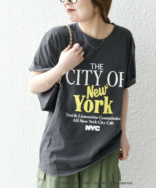 SHIPS for women / シップスウィメン Tシャツ | GOOD ROCK SPEED:〈洗濯機可能〉NYC CITY ロゴ TEE | 詳細16