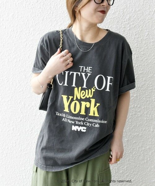 SHIPS for women / シップスウィメン Tシャツ | GOOD ROCK SPEED:〈洗濯機可能〉NYC CITY ロゴ TEE | 詳細17