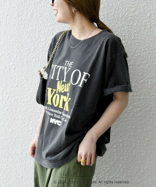 SHIPS for women / シップスウィメン Tシャツ | GOOD ROCK SPEED:〈洗濯機可能〉NYC CITY ロゴ TEE | 詳細19