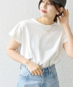 SHIPS any:〈洗濯機可能〉USAコットン パフスリーブ TEE