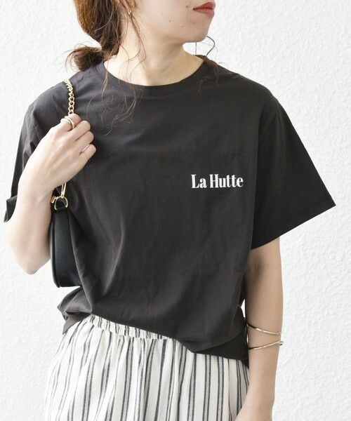 SHIPS for women / シップスウィメン Tシャツ | 《予約》La Hutte:〈洗濯機可能〉デザイン ロゴ  プリント TEE | 詳細21