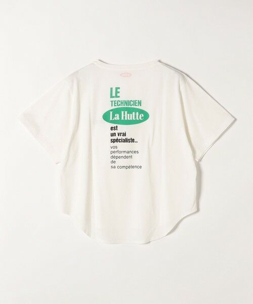 SHIPS for women / シップスウィメン Tシャツ | La Hutte:〈洗濯機可能〉ラウンドヘム ロゴ プリント TEE | 詳細9