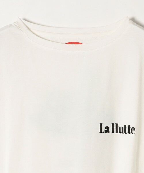 SHIPS for women / シップスウィメン Tシャツ | La Hutte:〈洗濯機可能〉ラウンドヘム ロゴ プリント TEE | 詳細10