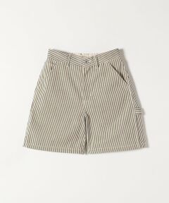 SHIPS / シップス ショート・ハーフ・半端丈パンツ | UNIVERSAL OVERALL:〈洗濯機可能〉ストライプ デニム ショートパンツ