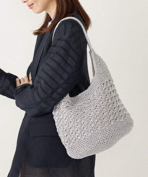 SHIPS / シップス かごバック | SHIPS Colors:メタリック クロシェ バッグ◇ | 詳細24