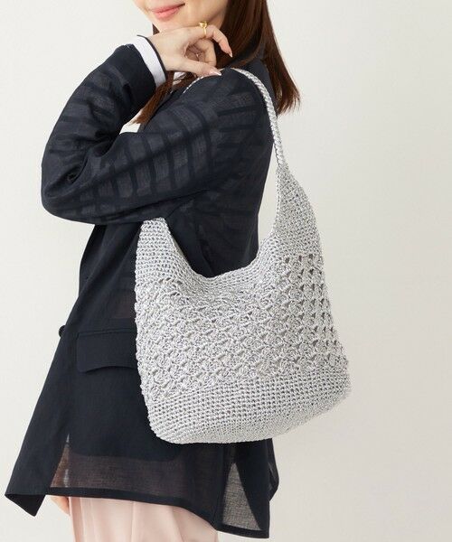 SHIPS / シップス かごバック | SHIPS Colors:メタリック クロシェ バッグ◇ | 詳細25