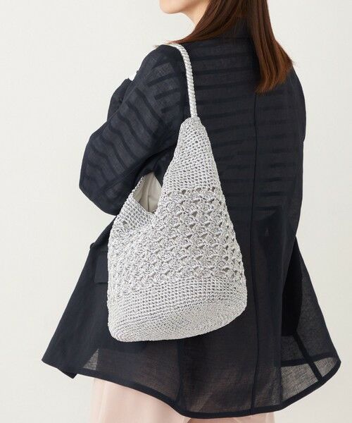 SHIPS / シップス かごバック | SHIPS Colors:メタリック クロシェ バッグ◇ | 詳細26