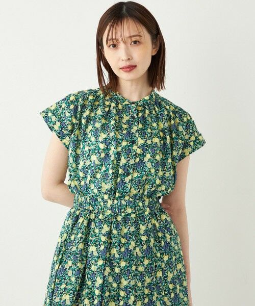 SHIPS for women / シップスウィメン シャツ・ブラウス | SHIPS Colors:〈洗濯機可能〉ボタニカル プリント ギャザー シャツ◇ | 詳細23