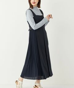 SHIPS / シップス ロング・マキシ丈ワンピース | SHIPS Colors:プリーツ コンビ ジャンパースカート