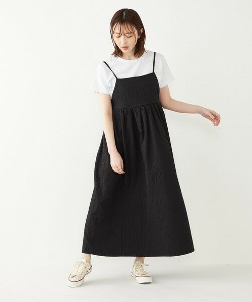 SHIPS for women / シップスウィメン ロング・マキシ丈ワンピース | SHIPS Colors:〈手洗い可能〉カット ジャカード キャミ ワンピース | 詳細15