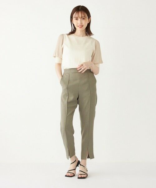 SHIPS / シップス ニット・セーター | SHIPS Colors:〈手洗い可能〉プリーツ コンビ 5分袖 ニット◇ | 詳細8