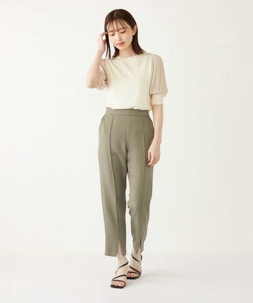 SHIPS / シップス ニット・セーター | SHIPS Colors:〈手洗い可能〉プリーツ コンビ 5分袖 ニット◇ | 詳細9