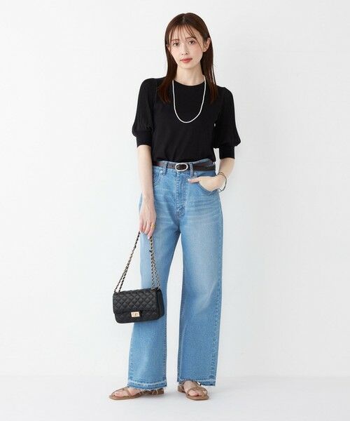 SHIPS / シップス ニット・セーター | SHIPS Colors:〈手洗い可能〉プリーツ コンビ 5分袖 ニット◇ | 詳細17