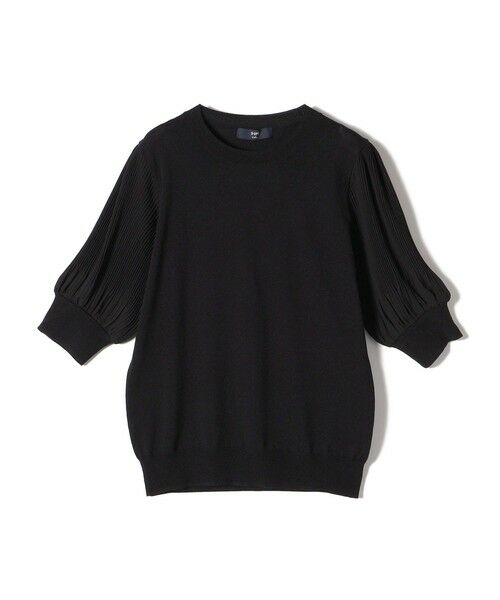 SHIPS / シップス ニット・セーター | SHIPS Colors:〈手洗い可能〉プリーツ コンビ 5分袖 ニット◇ | 詳細15