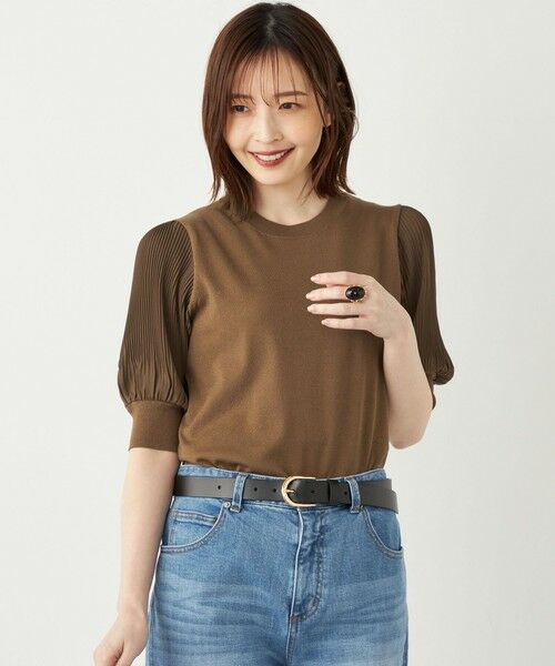 SHIPS / シップス ニット・セーター | SHIPS Colors:〈手洗い可能〉プリーツ コンビ 5分袖 ニット◇ | 詳細29