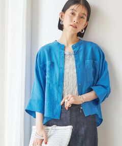 SHIPS / シップス シャツ・ブラウス | 【実力派ベーシック】〈手洗い可能〉シルク混 シアー 羽織 シャツ