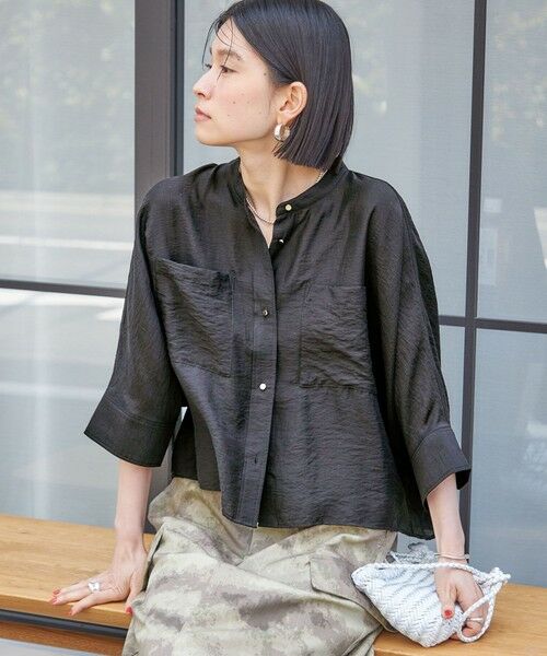 SHIPS / シップス シャツ・ブラウス | 【実力派ベーシック】〈手洗い可能〉シルク混 シアー 羽織 シャツ | 詳細21
