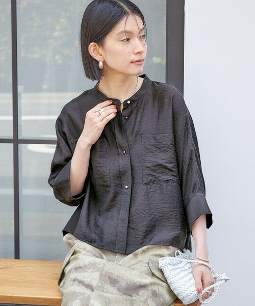 SHIPS / シップス シャツ・ブラウス | 【実力派ベーシック】〈手洗い可能〉シルク混 シアー 羽織 シャツ | 詳細22