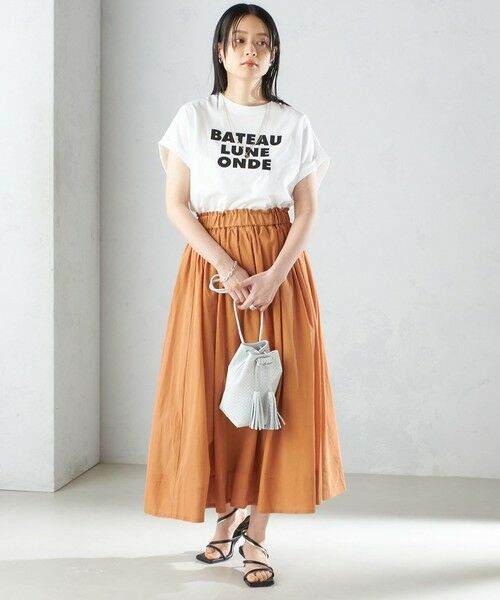 SHIPS for women / シップスウィメン Tシャツ | ローズペトール 半袖 プリント TEE | 詳細21