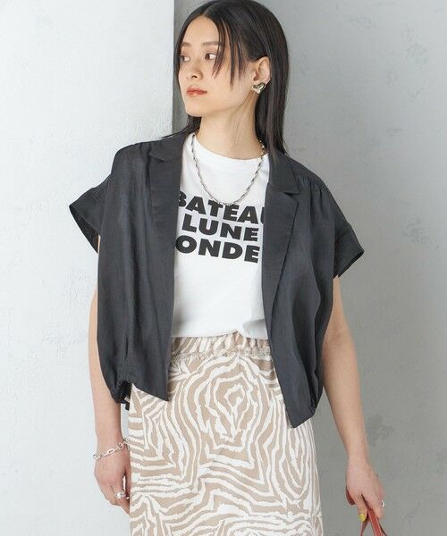 SHIPS / シップス Tシャツ | ローズペトール 半袖 プリント TEE | 詳細25