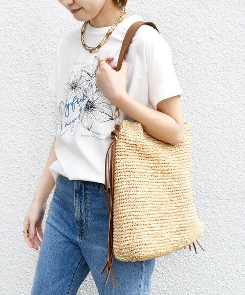 SHIPS / シップス Tシャツ | 【WEB限定】〈手洗い可能〉フラワー 箔 プリント ロゴ TEE | 詳細15