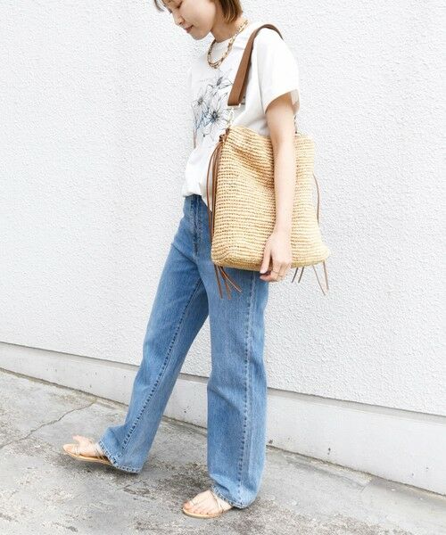 SHIPS / シップス Tシャツ | 【WEB限定】〈手洗い可能〉フラワー 箔 プリント ロゴ TEE | 詳細10