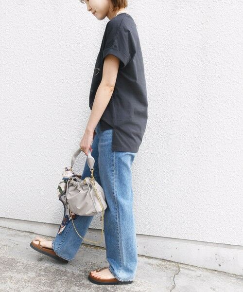 SHIPS / シップス Tシャツ | 【WEB限定】〈手洗い可能〉フラワー 箔 プリント ロゴ TEE | 詳細20